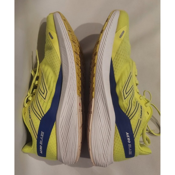 Salomon Mens Phosphor Yellow & Blue Aero Blaze Running Shoes Sneakers Size 9.5 - Picture 7 of 16